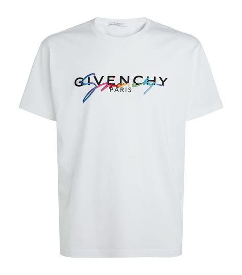 givenchy rainbow t shirt white|givenchy t shirt euro.